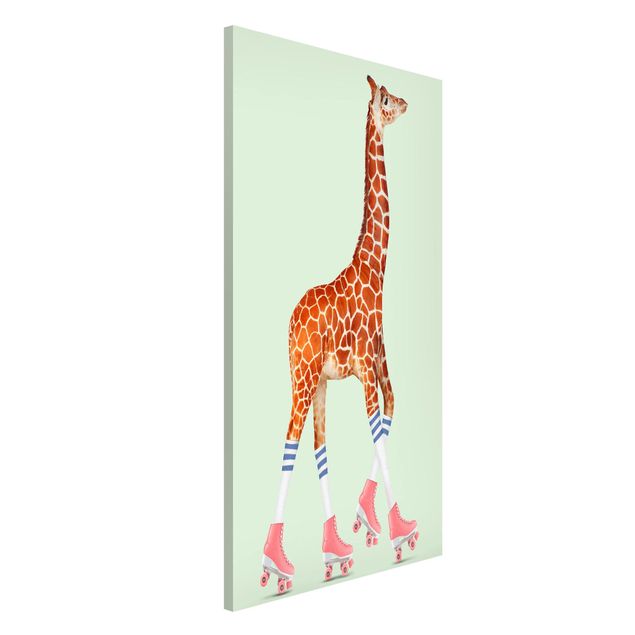 Magnettafel Pinnwand Magnetbild XXL Giraffe Mutter & Kind 