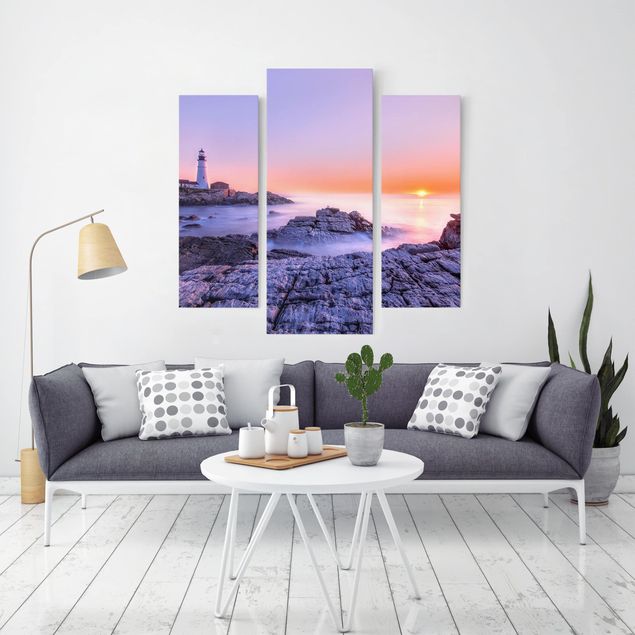 Wandbilder Landschaften Leuchtturm am Morgen