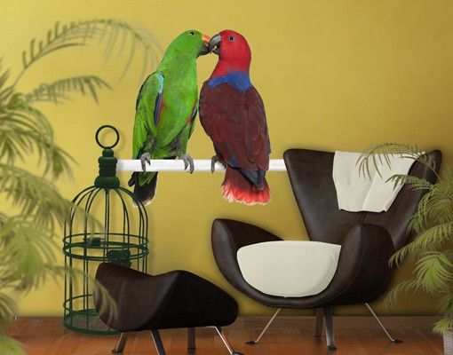 Küche Dekoration No.645 Verliebte Papageien