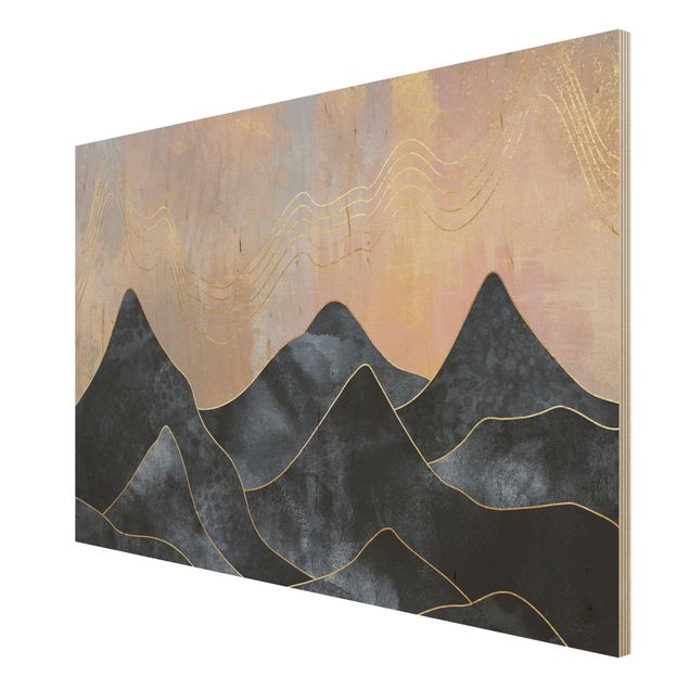 Elisabeth Fredriksson Bilder Goldene Dämmerung über Gebirge