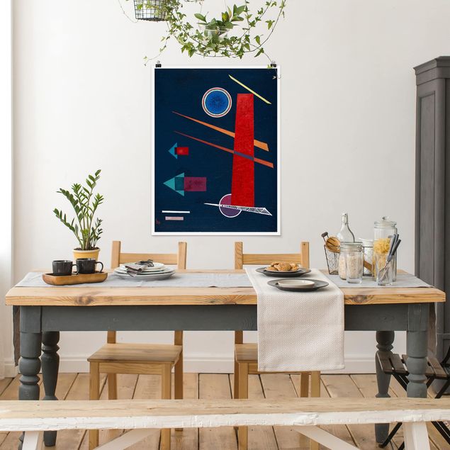 Kunststile Wassily Kandinsky - Mächtiges Rot
