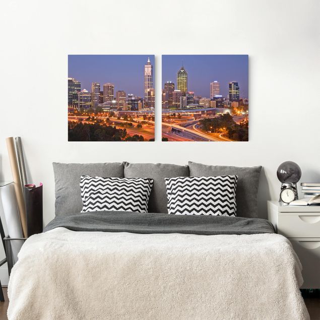 Wandbilder 3D Perth Skyline