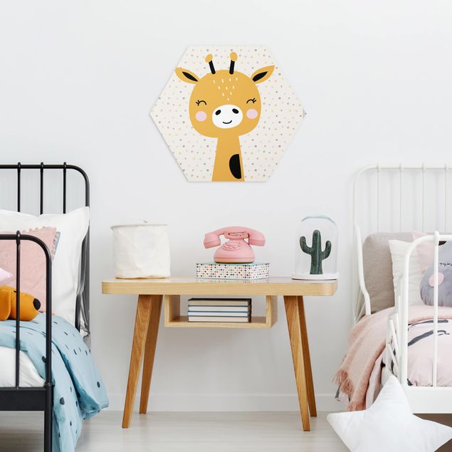 Wandbilder Modern Baby Giraffe
