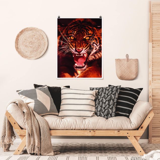 Tiere Poster Wilder Tiger