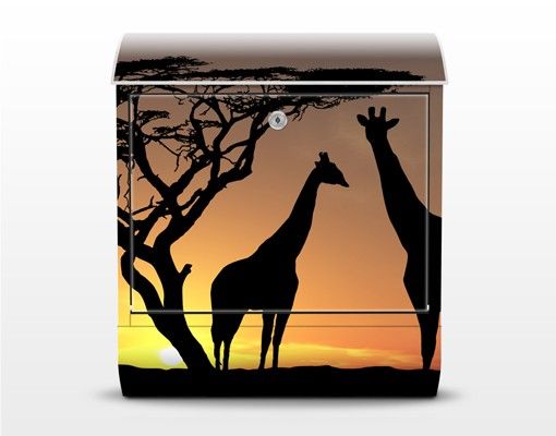 Briefkästen Tiere African Sunset