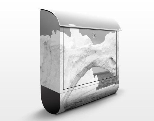 Briefkästen Schwarz-Weiß Antarktischer Eisberg II