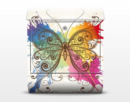 Design Briefkasten Aquarell Schmetterling