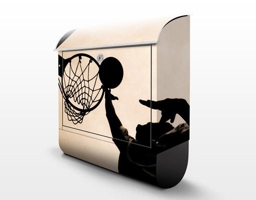 Design Briefkasten Basketball 39x46x13cm