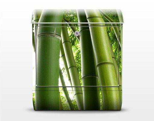 Postkasten grün Bamboo Trees No.1