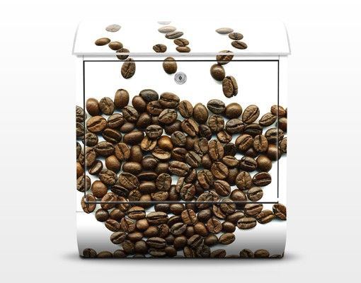 Briefkästen Weiß Coffee Beans Cup