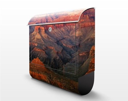 Briefkasten Design Grand Canyon nach dem Sonnenuntergang