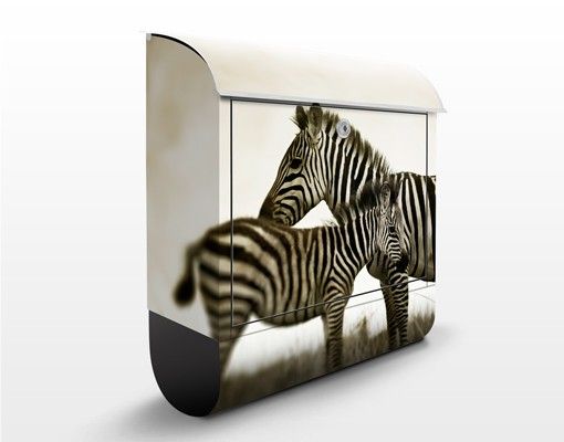 Tierbriefkasten Zebrapaar