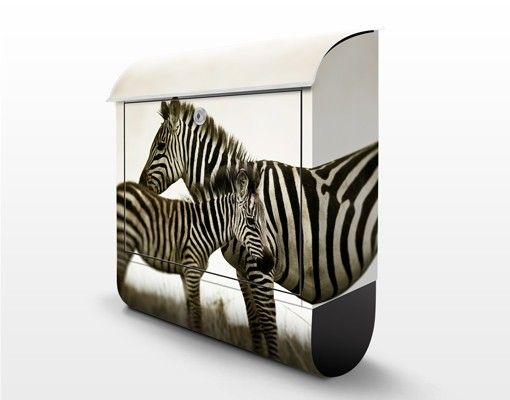 Design Briefkasten Zebrapaar