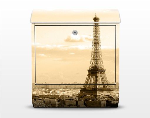 Briefkasten Design I Love Paris