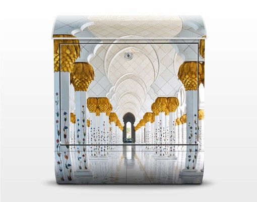 Briefkasten Design Moschee in Abu Dhabi