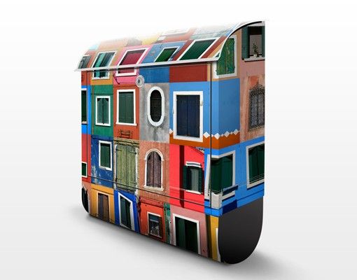 Wandbriefkasten - Fenster der Welt - Briefkasten Bunt