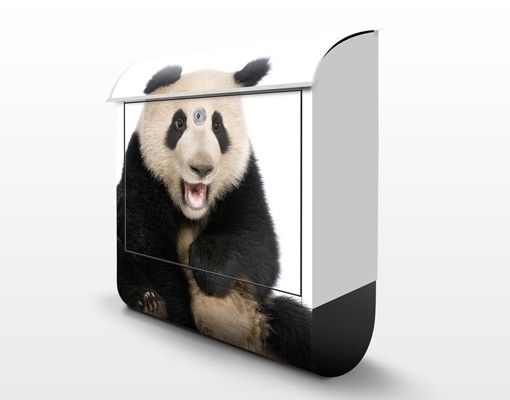 Briefkasten Design Lachender Panda