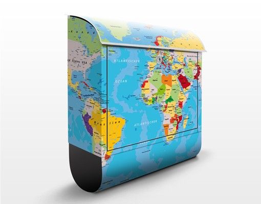 Briefkasten bunt The World's Countries