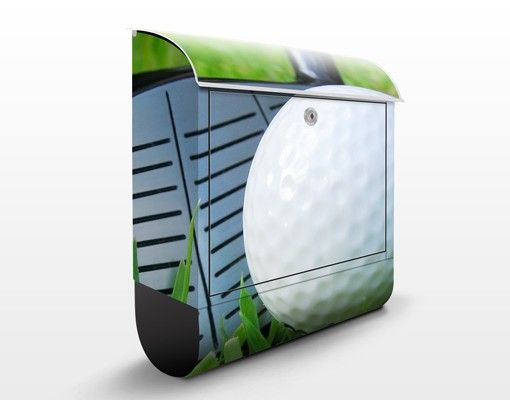 Design Briefkasten Playing Golf
