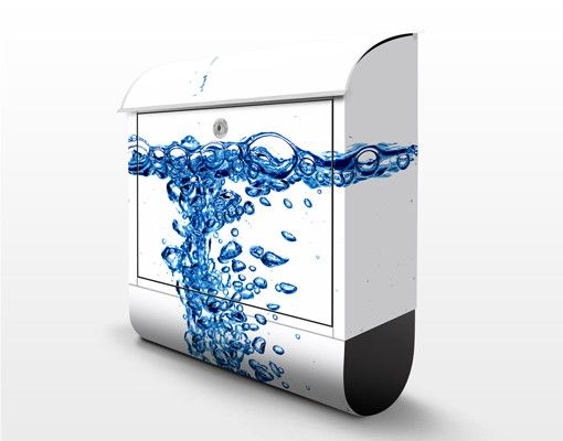 Design Briefkasten Fresh Blue Water