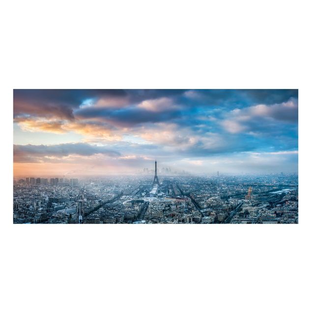 Magnettafel - Winter in Paris - Panorama Querformat