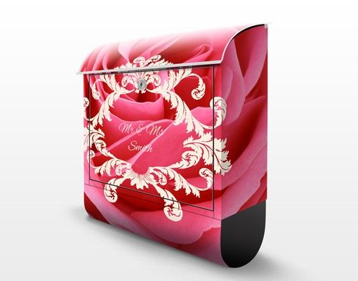 Design Briefkasten Wunschtext Lustful Pink Rose