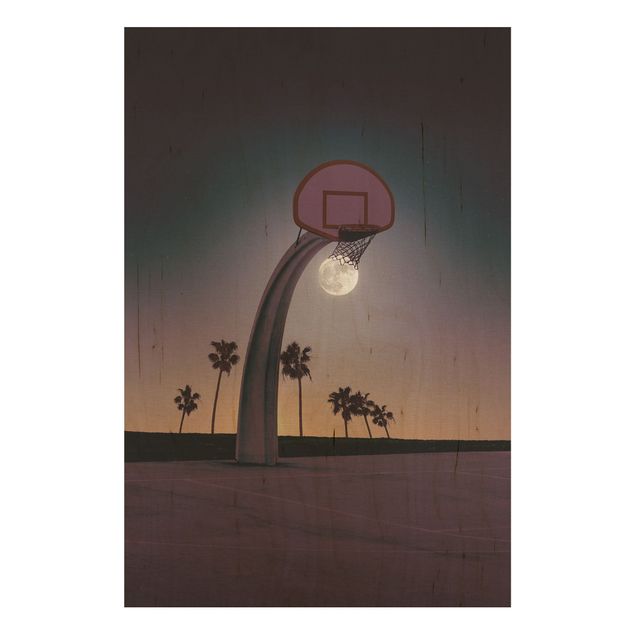 Loose Bilder Basketball mit Mond
