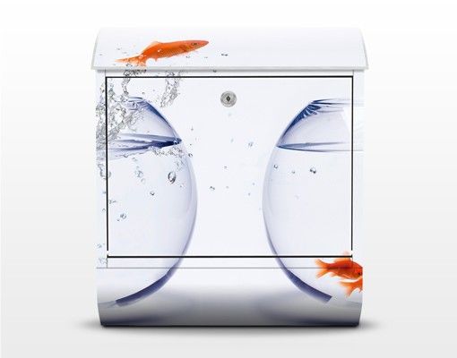 Briefkasten weiss Flying Goldfish