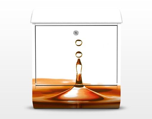 Design Briefkasten Gold Drop