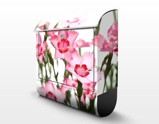 Design Briefkasten Pink Flowers
