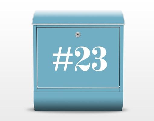 Briefkasten modern No.JS317 WunschText Negativ