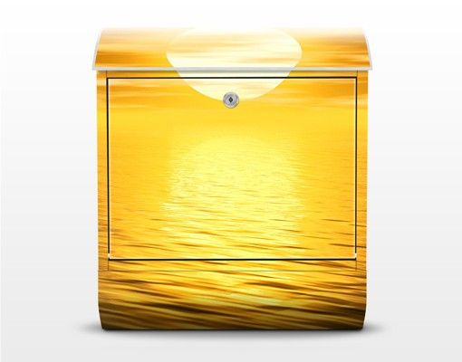 Briefkasten gelb Golden Sunrise