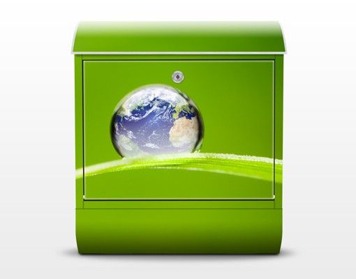 Briefkasten grün Grüne Hoffnung
