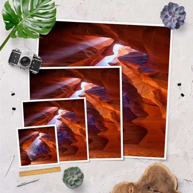 Wandbilder Orange Lichtspiel im Antelope Canyon