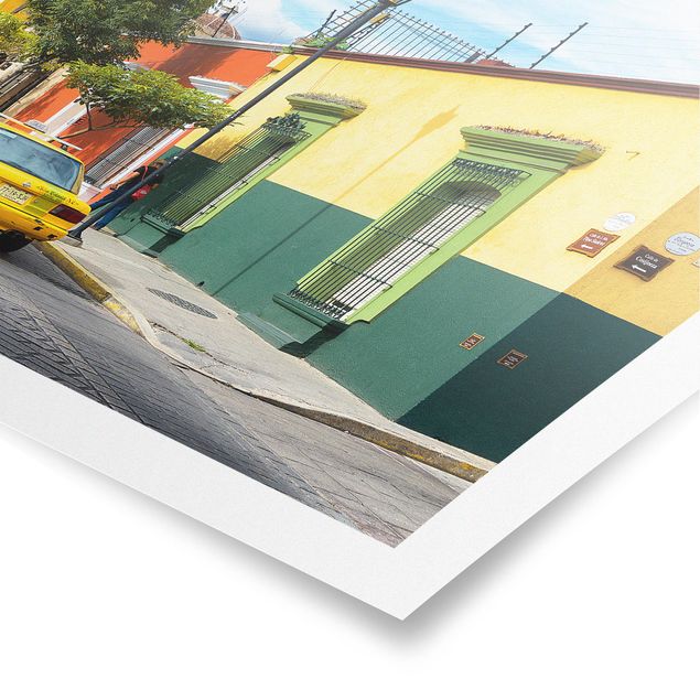 Wandbilder Architektur & Skyline Bunte mexikanische Straße
