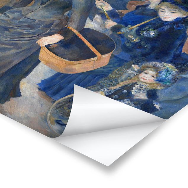 Wandbilder Blau Auguste Renoir - Die Regenschirme