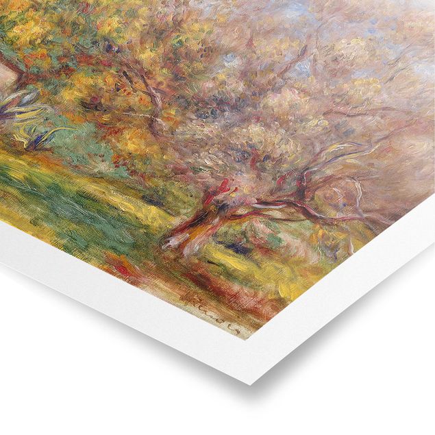 Wandbilder Landschaften Auguste Renoir - Garten mit Olivenbäumen