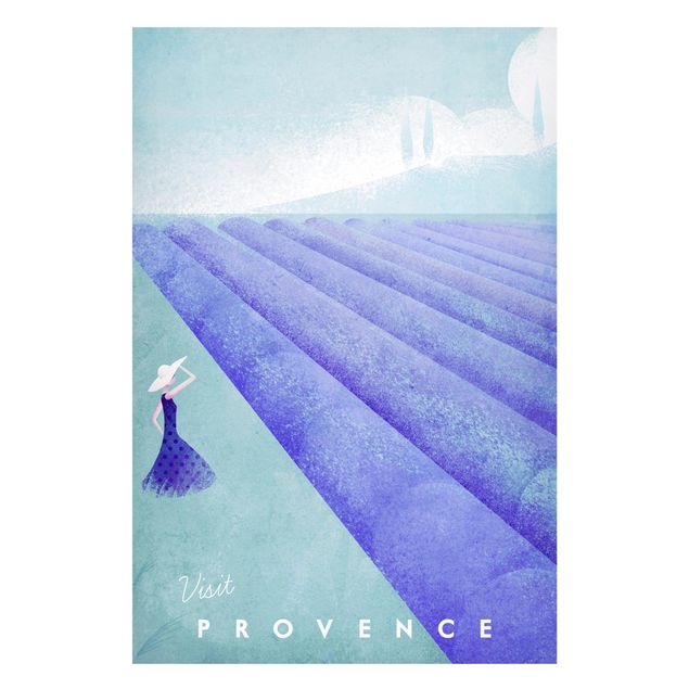 Magnettafeln Blumen Reiseposter - Provence