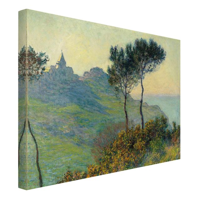 Leinwandbild Berge Claude Monet - Varengeville Abendsonne