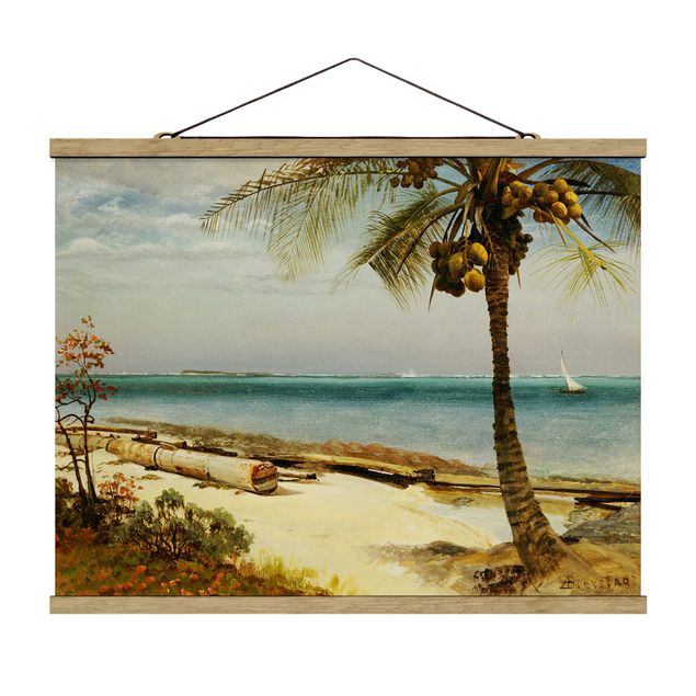 Wandbilder Landschaften Albert Bierstadt - Küste in den Tropen