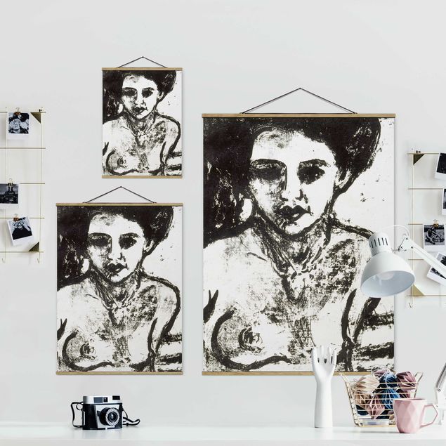 Wandbilder Schwarz-Weiß Ernst Ludwig Kirchner - Artistenkind