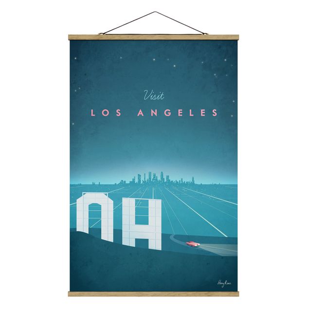Wandbilder Retro Reiseposter - Los Angeles