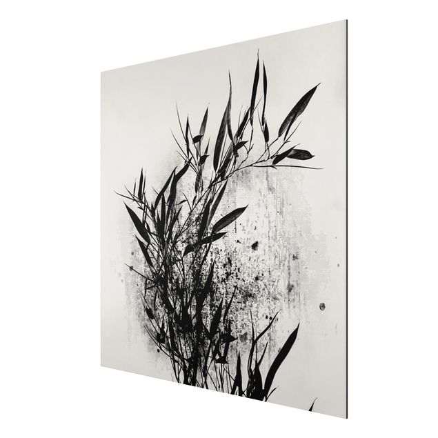 Wandbilder Bambus Grafische Pflanzenwelt - Schwarzer Bambus