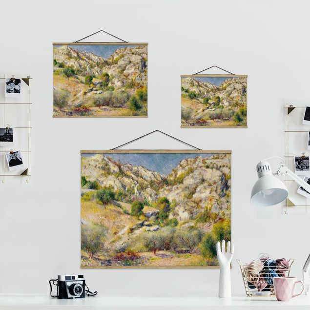 Wandbilder Kunstdrucke Auguste Renoir - Felsen bei Estaque