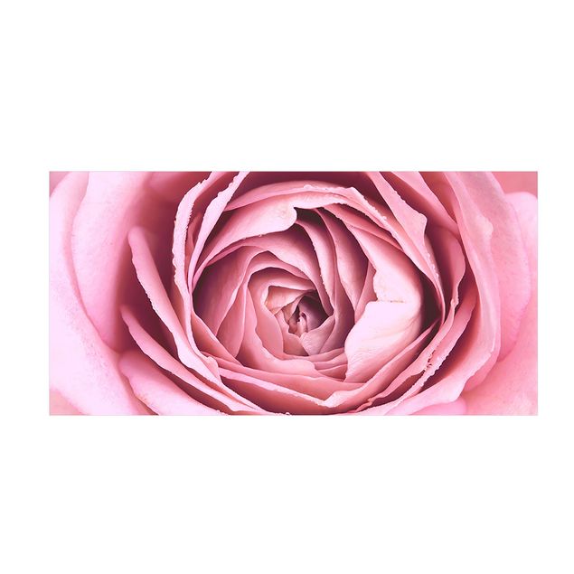 Moderne Teppiche Rosa Rosenblüte