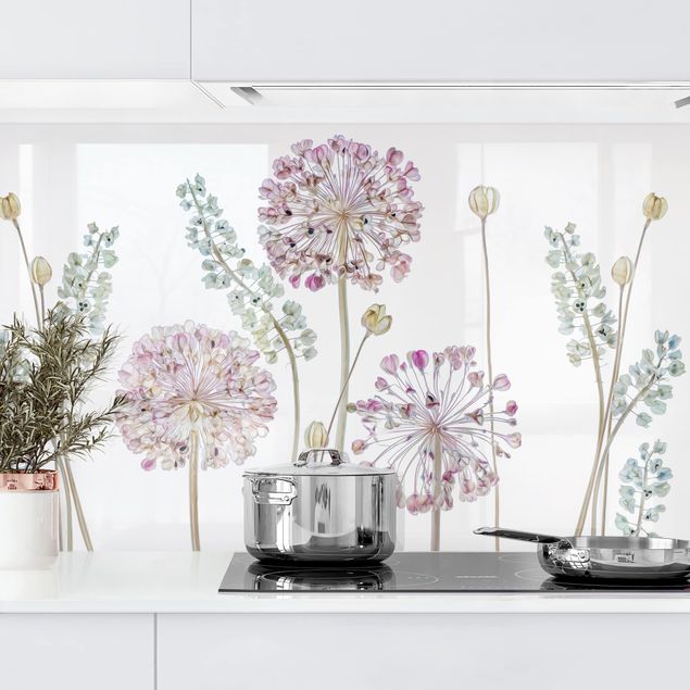 Küche Dekoration Allium Illustration II