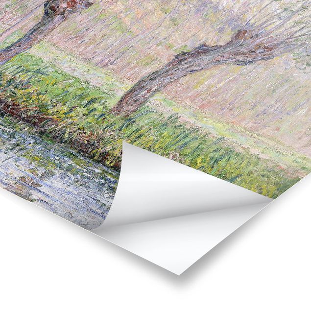 Poster Natur Claude Monet - Weidenbäume Frühling