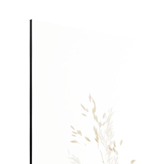 Wandbilder Modern Mohnblumen und zarte Gräser im weichen Nebel