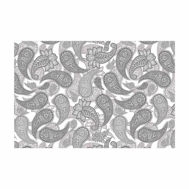 Teppich Orientalisch Boho Mandala Muster in Grau