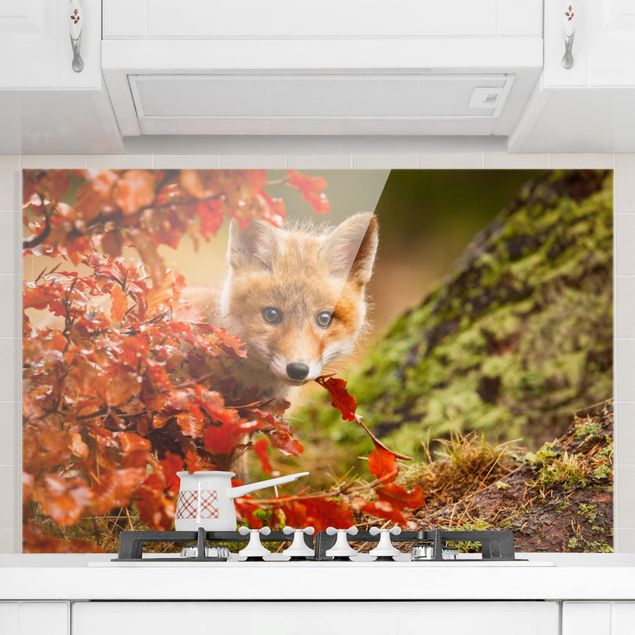 Küche Dekoration Fuchs im Herbst